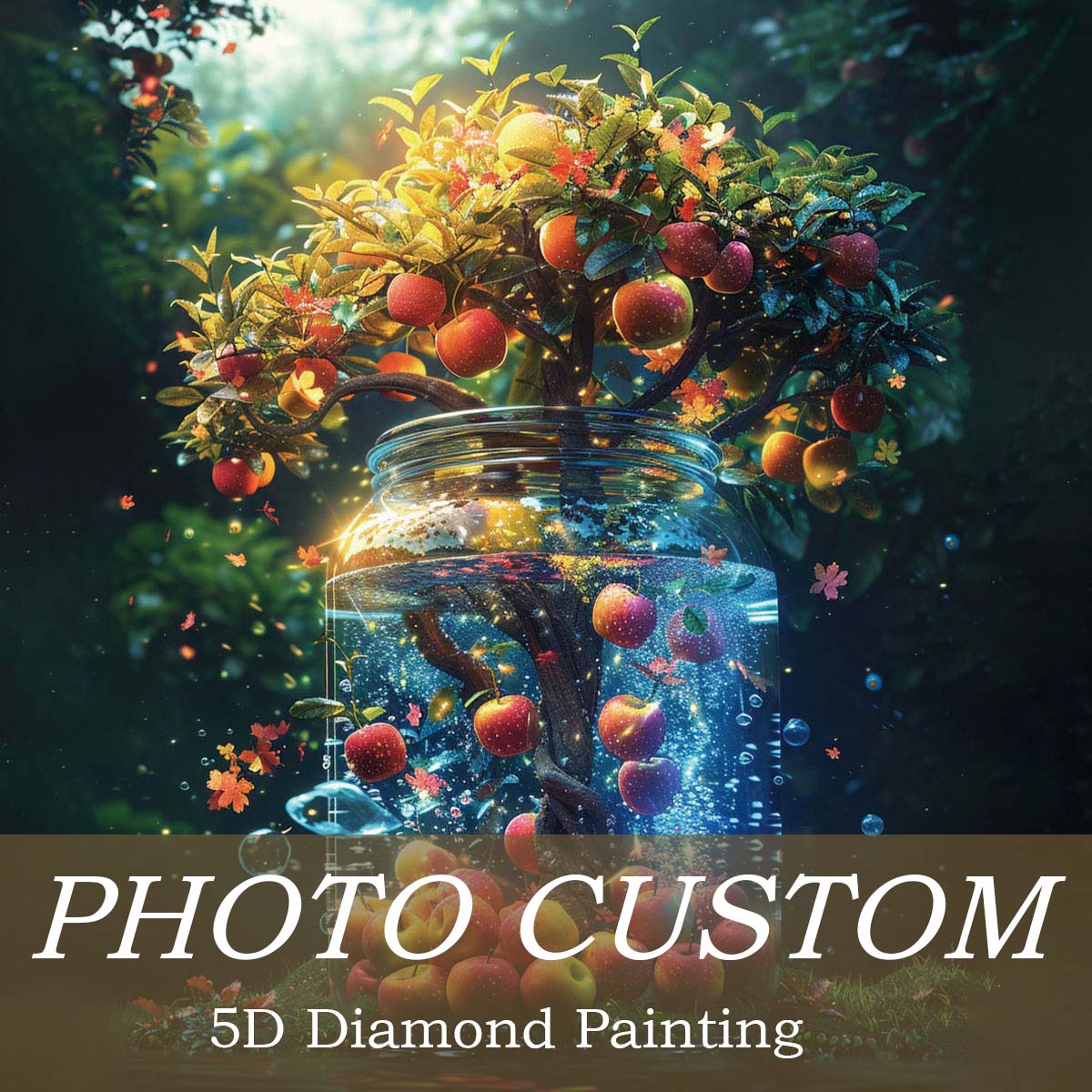 Resin Craft Kit - Pintura Diamante Personalizada com Foto, Kit