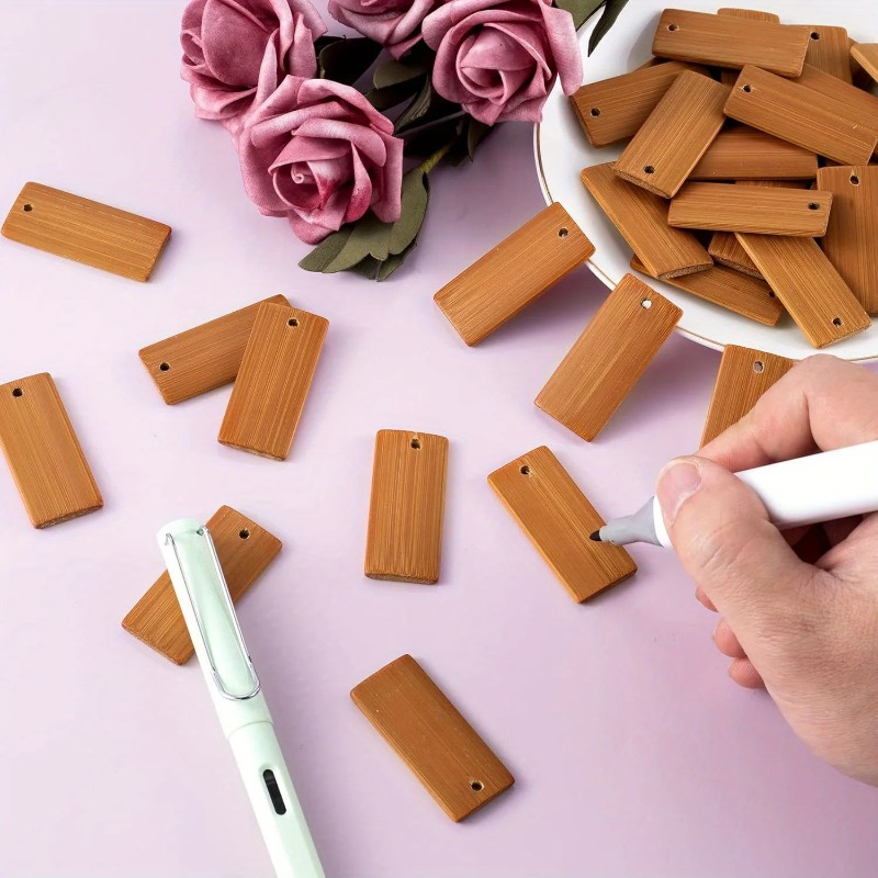 100 Peças de Madeira Natural e - Wood Ring Blank avaliação e preço