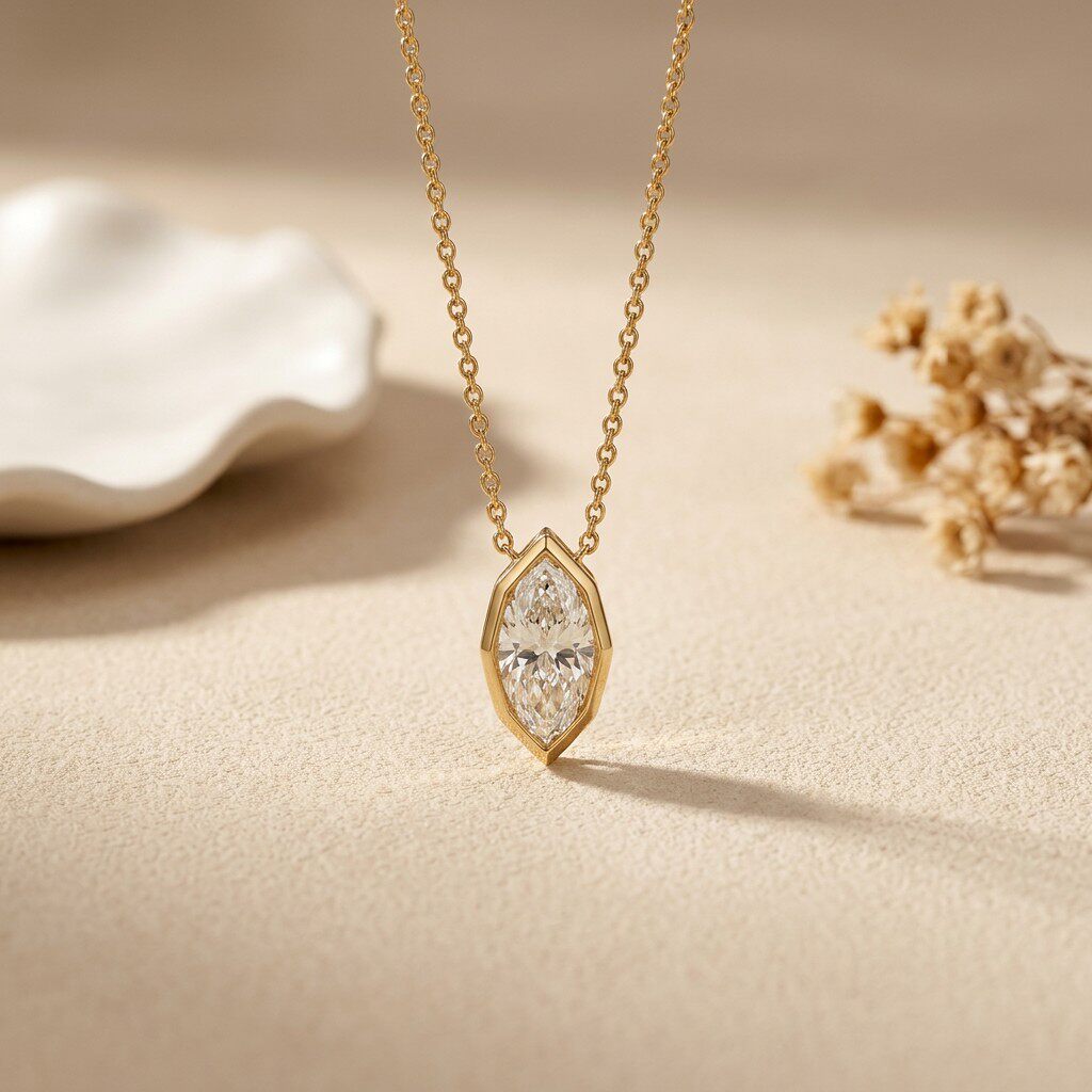 Colar com Pingente de Moissani - Bezels Set Pendant avaliação e preço