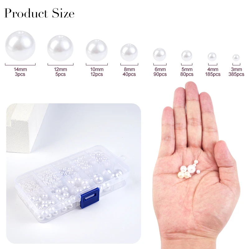 800 pçs artificial falso pérol - Resin Craft Kit avaliação e preço