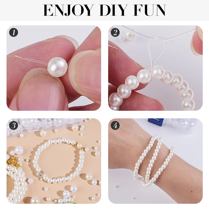 800 pçs artificial falso pérol - Resin Craft Kit avaliação e preço