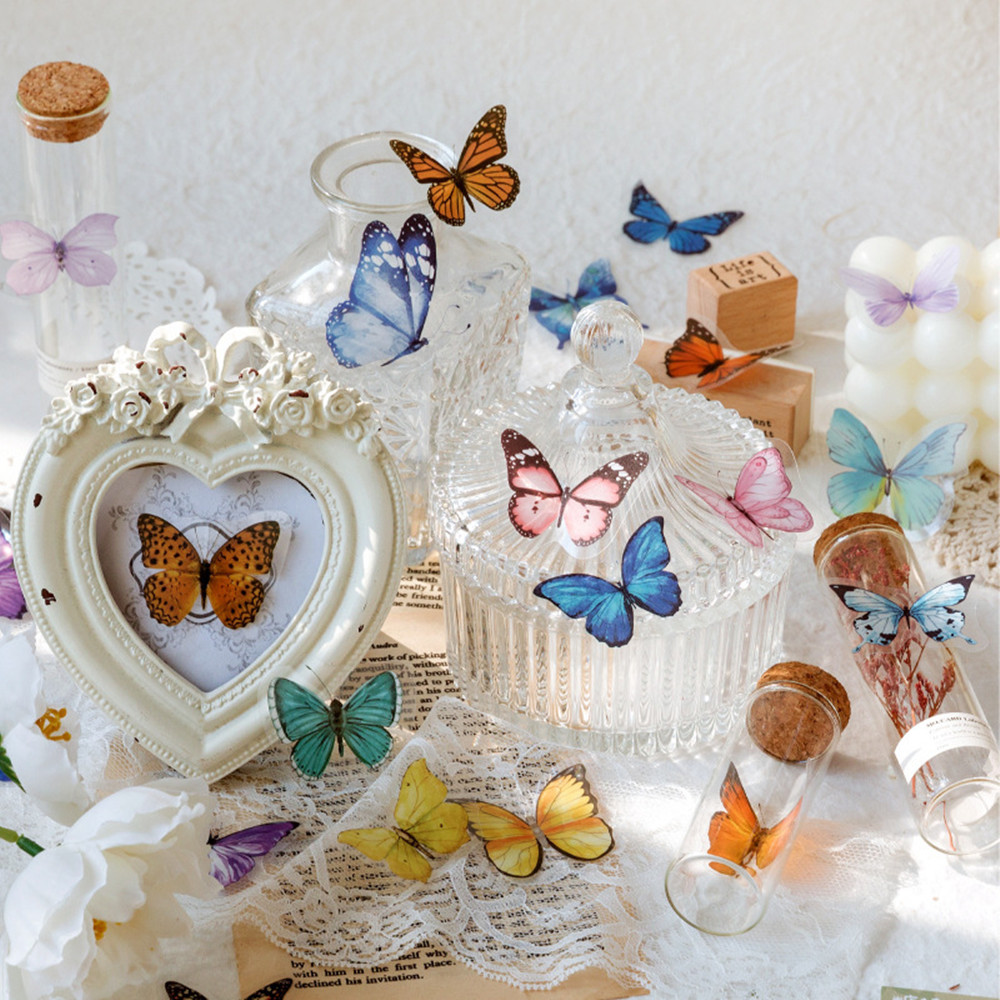 40 pçs/saco borboleta adesivos - Resin Craft Ideas avaliação e preço